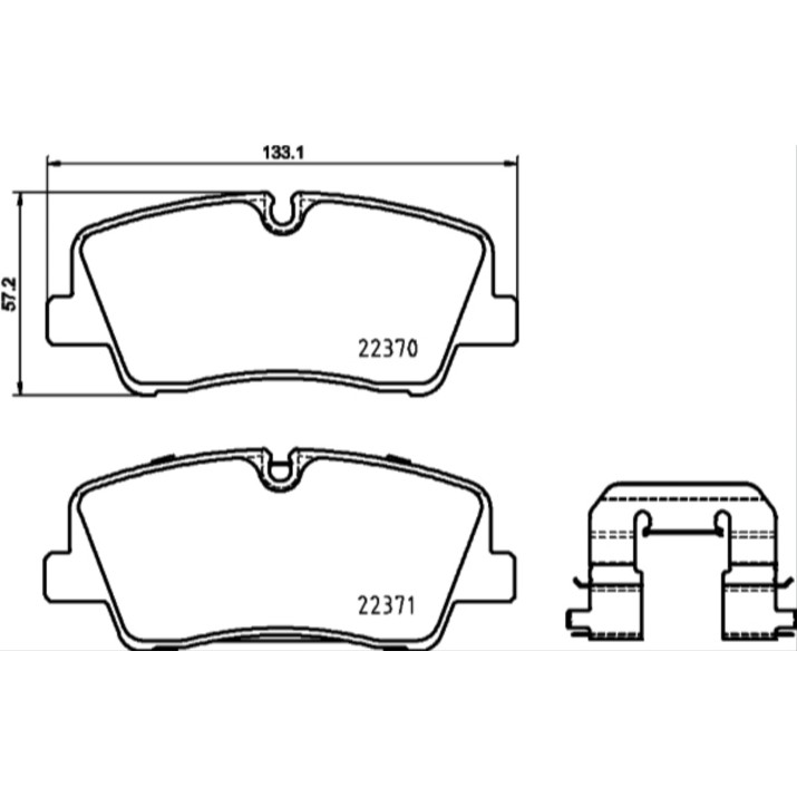 Set placute frână Brembo P 30 085