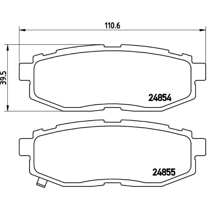 Комплект тормозных колодок Brembo P 79 018