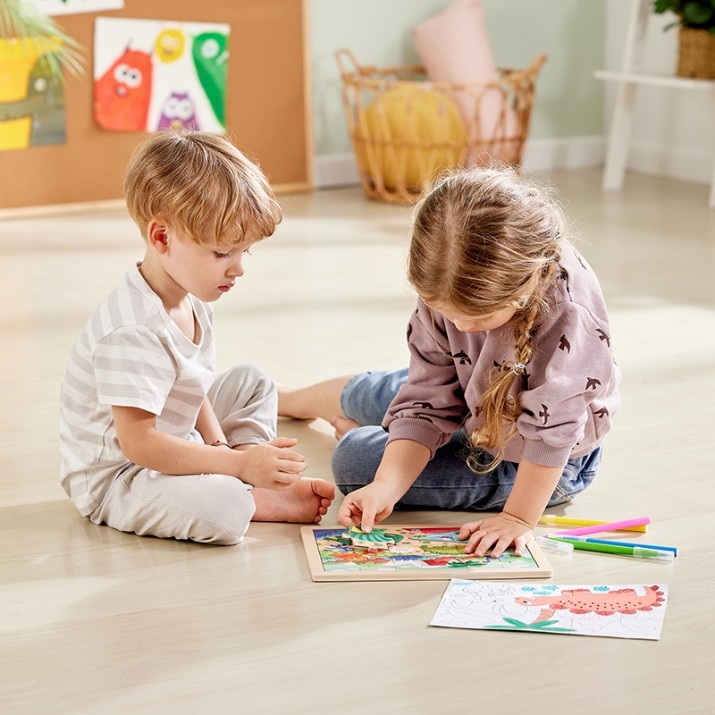 Пазл Hape 2in1 Dino (E1641)
