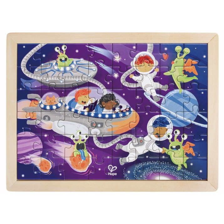 Пазл Hape 2in1 Space Friends (E1644)