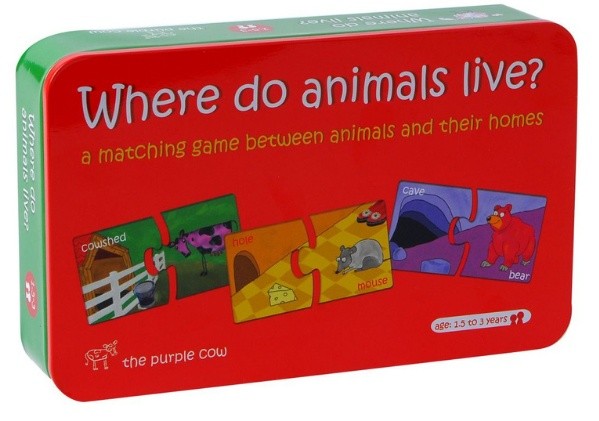 Puzzle Momki Where do animals live? (MK773)