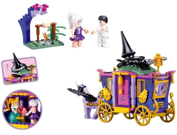 Set de construcție Sluban The Forest Sorceress's Carriage (B1056)
