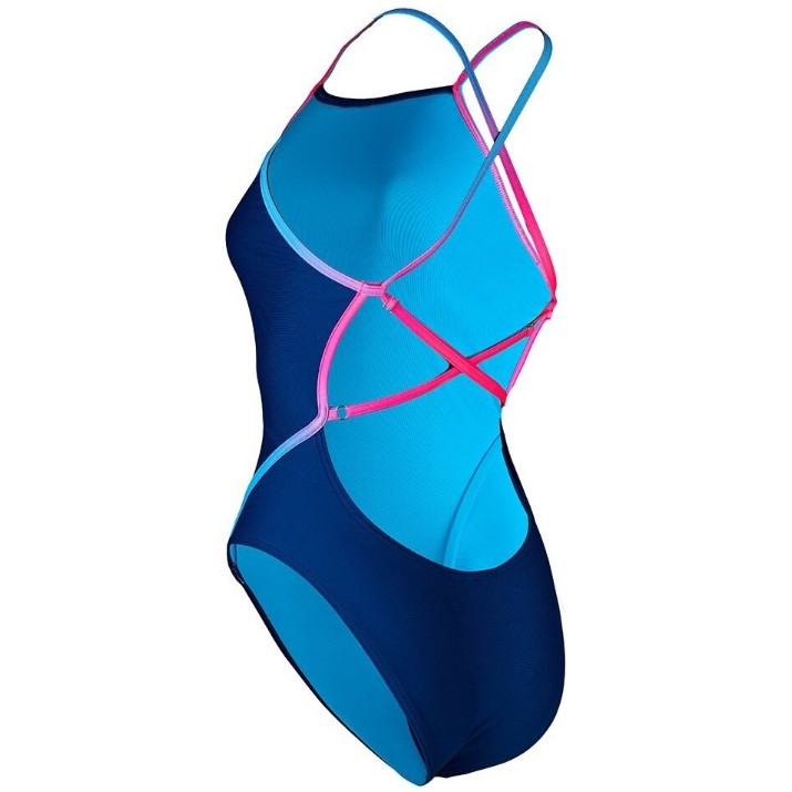 Costum de baie Aqua Sphere Essential Diamond Back Adjustable Navy/Pink SW473040234