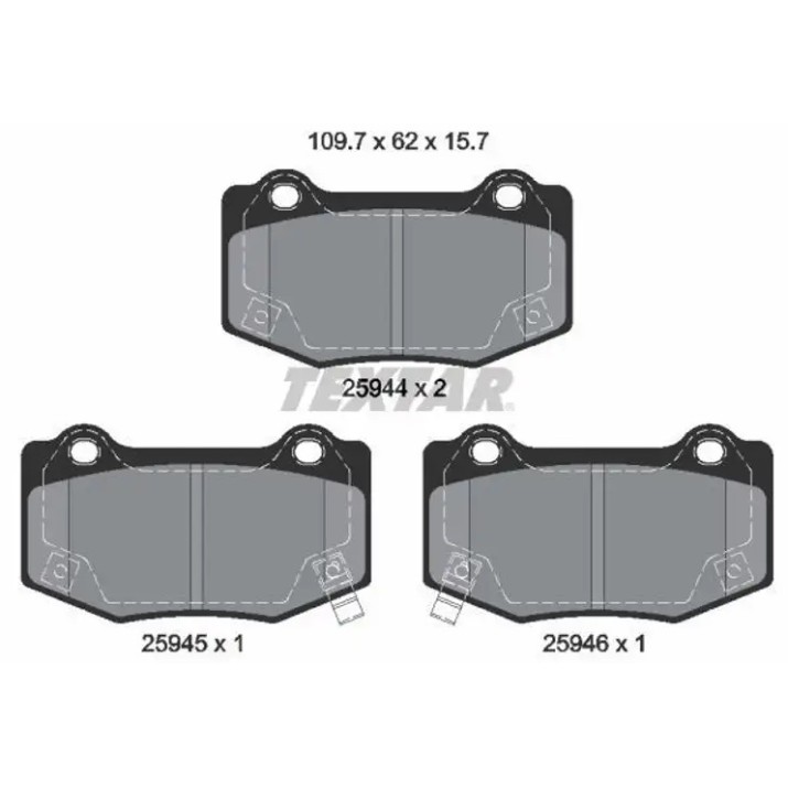 Set placute frână TEXTAR 2594401