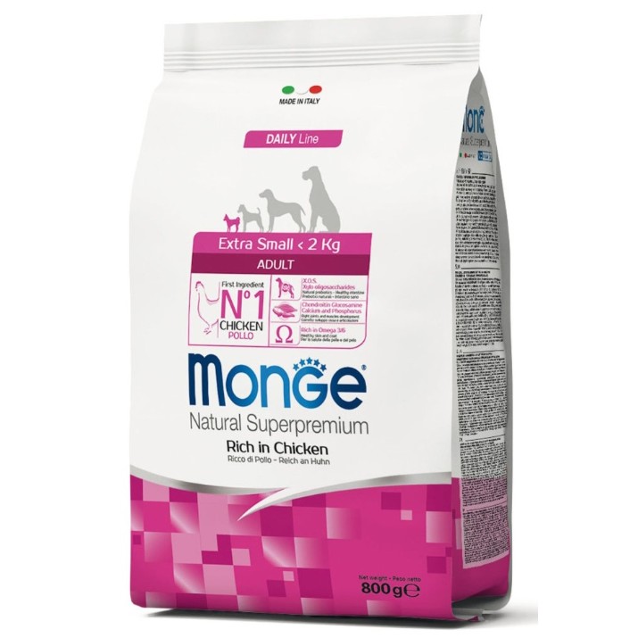 Сухой корм для собак Monge Mini Puppy & Junior Rich in Chicken 800g
