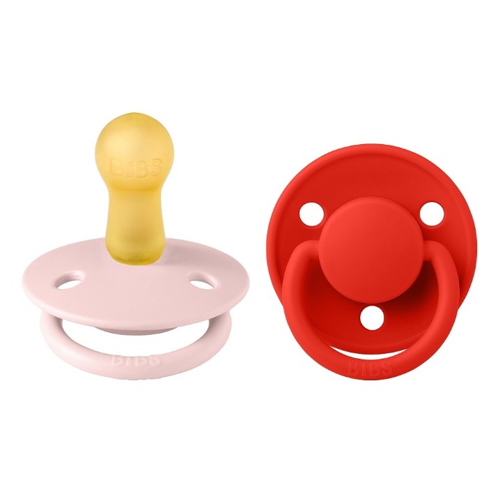 Пустышка BIBS De Lux 2 Pack 6-18months Blossom/Candy Apple (190234)