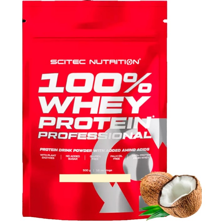 Протеин Scitec-nutrition 100% Whey Protein Professional 500g Coconut