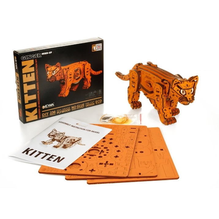 3D-puzzle Ewa Toys Ginger Kitten