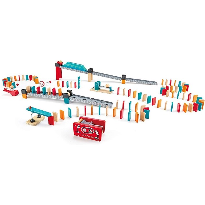 Joc educativ de masa Hape Robot Factory Domino (E1057)
