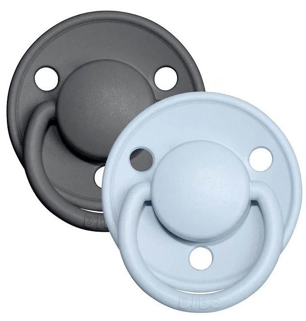 Suzeta BIBS De Lux 2 Pack 6-18months Iron/Baby Blue (190212)