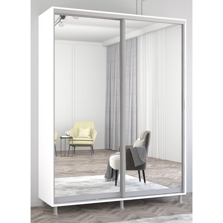Шкаф-купе Mobildor-Lux Aron Mirror 180x200 White (aron1110)