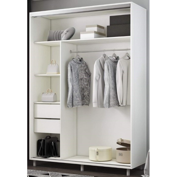 Dulap cu uşi glisante Mobildor-Lux Aron-S 160x200 White (arons4748) K2