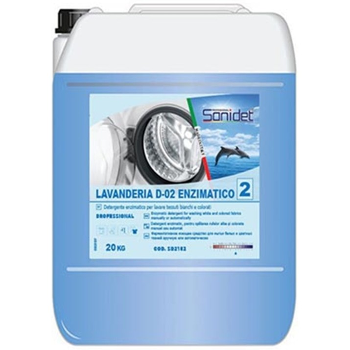 Produs profesional de curățenie Sanidet Lavanderia D-02 Enzimatico 25kg (SD2154)