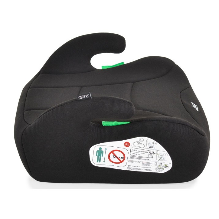 Scaun auto înălțător pentru copii Moni Jet Black