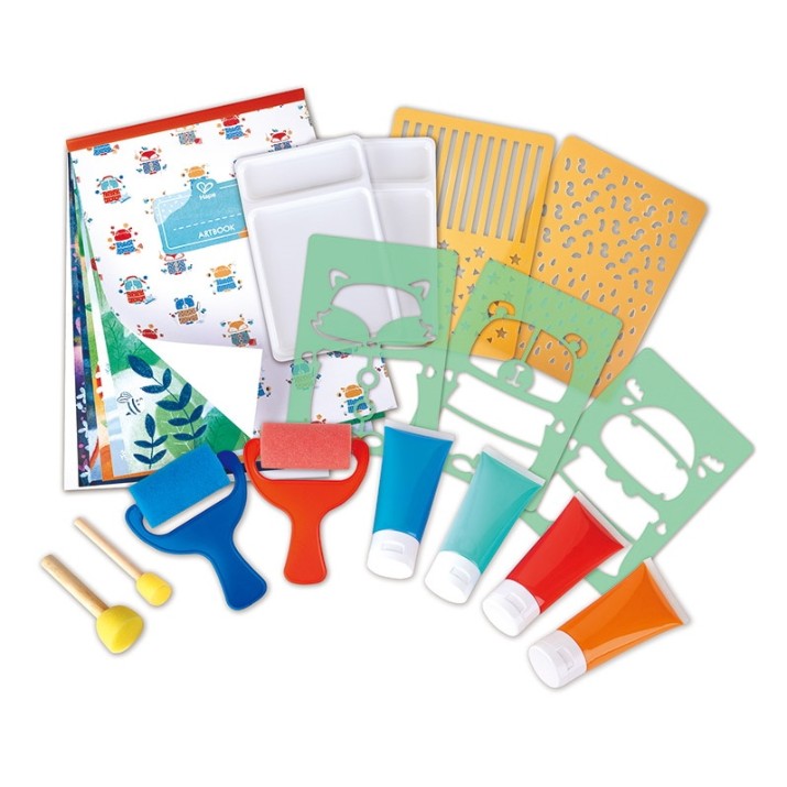 Set pentru creativitate Hape Sponge Painting Fun (E1067)