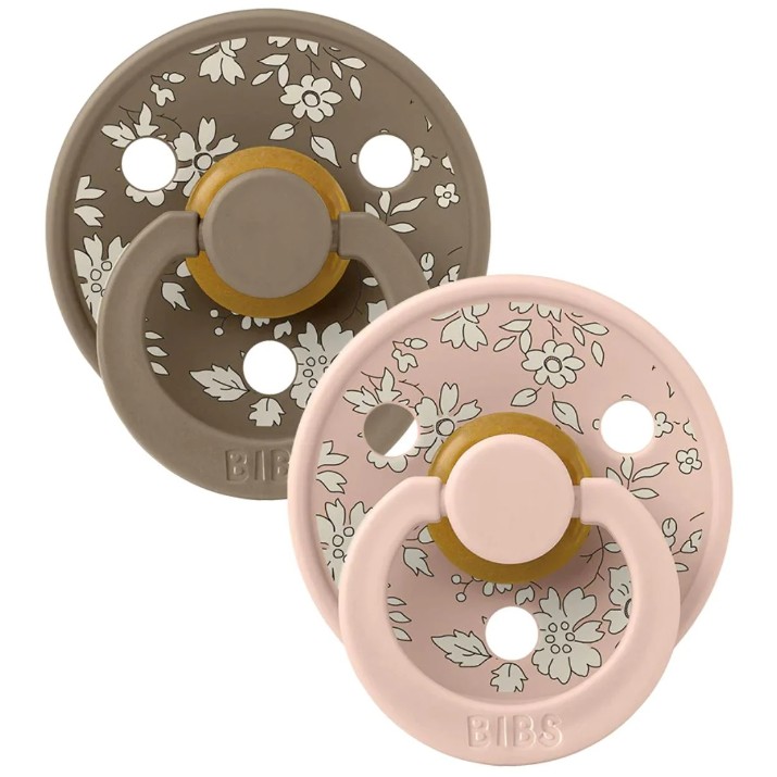 Suzeta BIBS Liberty Colour 2 Pack Capel Blush Mix 0-6months (11010101)