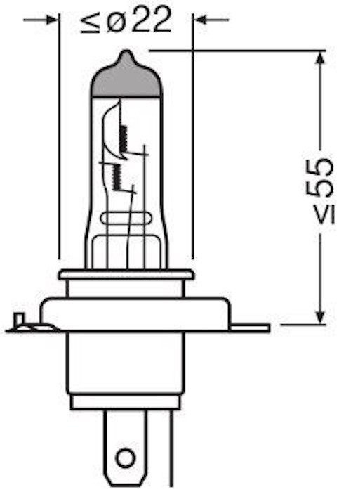 Lampa auto Osram Cool Blue Intense Next Gen H4 (64193CBN-01B)
