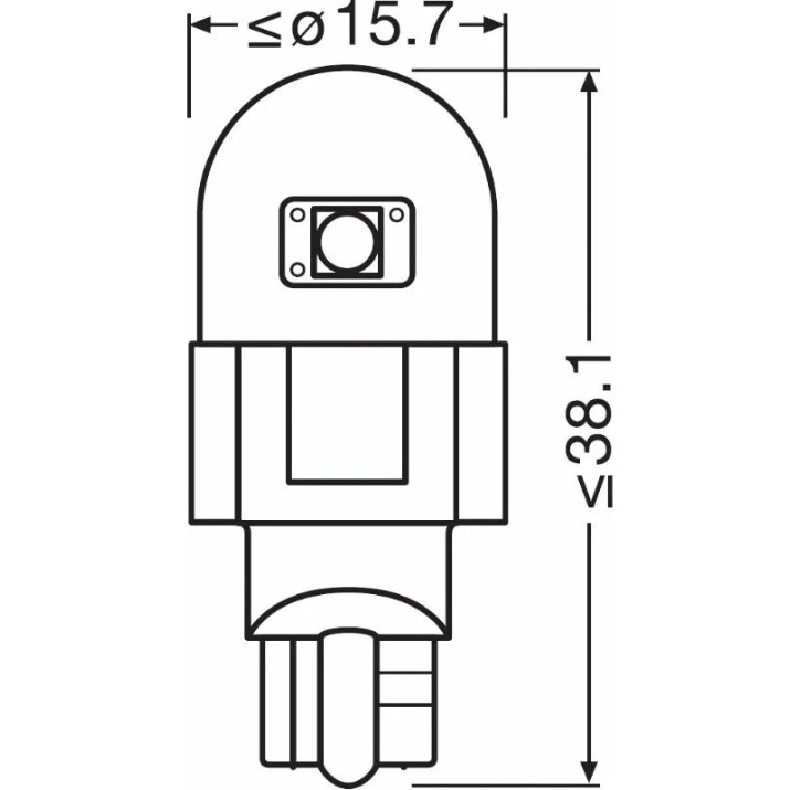Lampa auto Osram Cool White W16W (921DWP-02B)