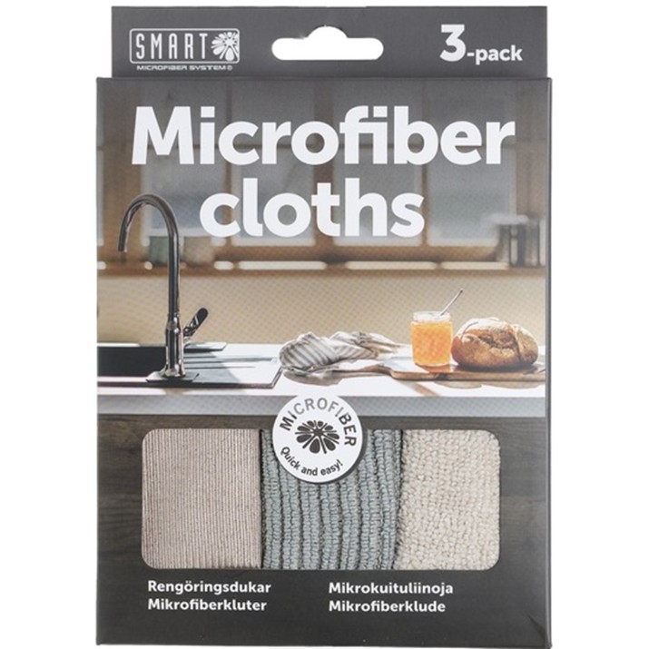 Șervețele de curățenie Smart Microfiber Cloths 3pcs