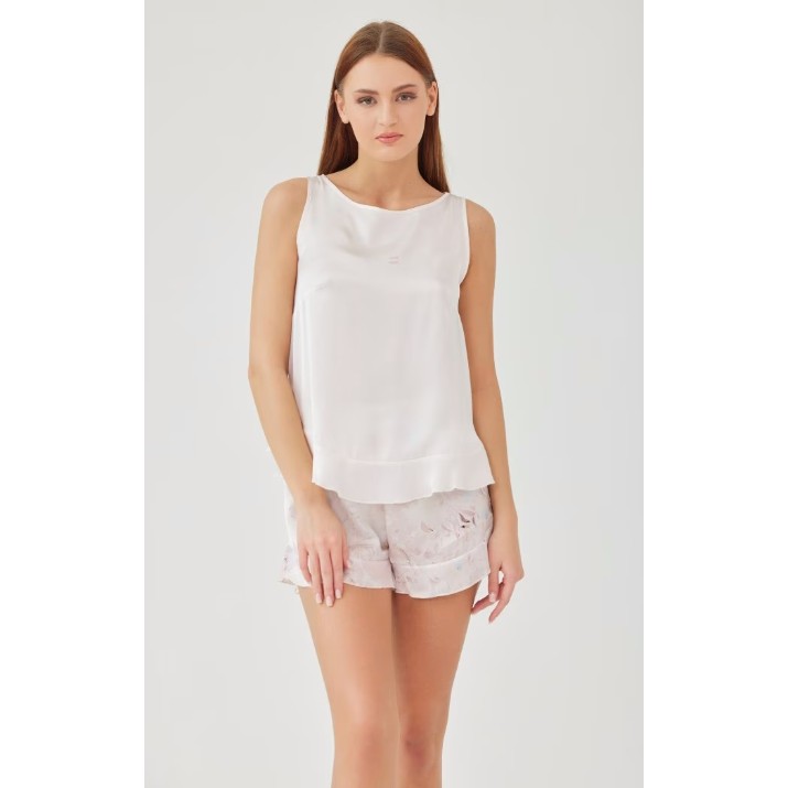 Пижама Ajoure M23618 Beige/Print Flowers, s.M