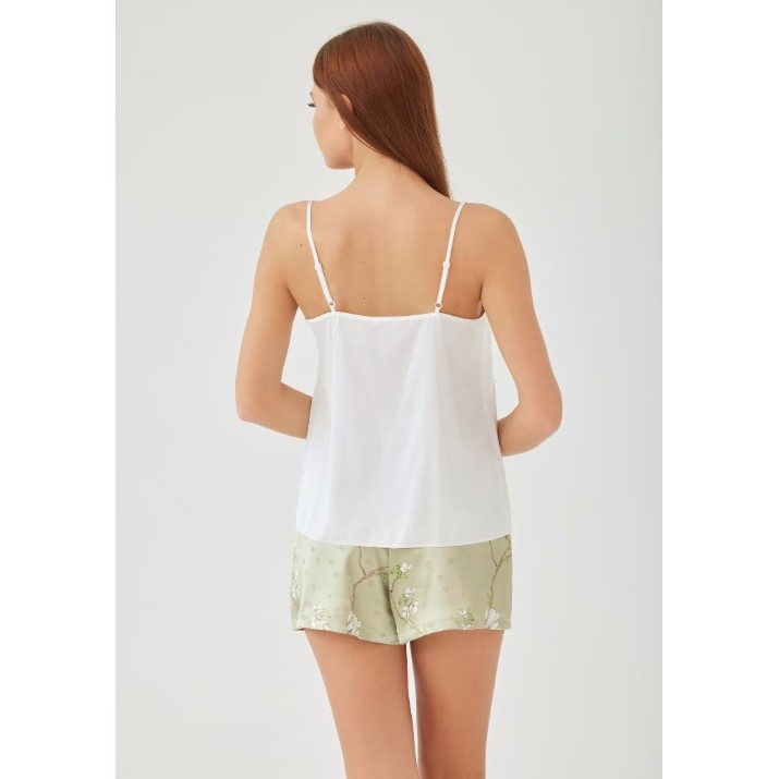 Пижама Ajoure M23621 Ivory/Print Green, s.XL