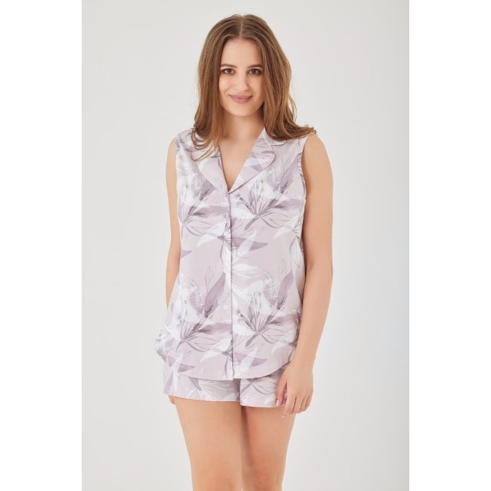 Пижама Ajoure T23610 Truffle/Print Leaf, s.S