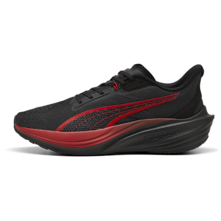 Adidași pentru bărbați Puma Darter Pro Fade Puma Black/For All Time Red, s.43