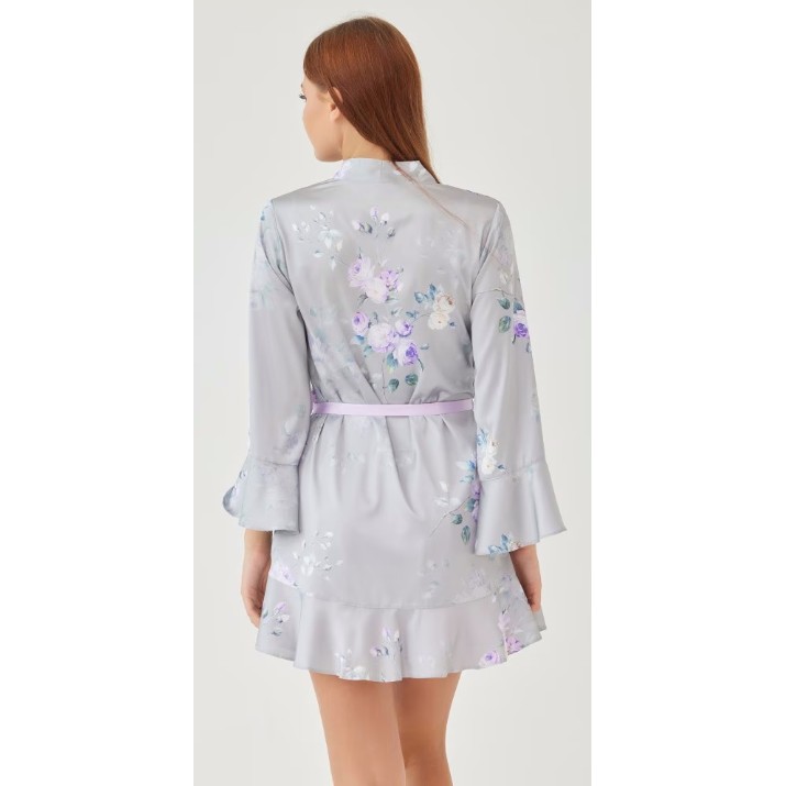Halat Ajoure M5157 Grey/Print Flowers, s.XL