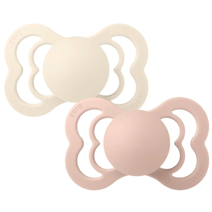 Пустышка BIBS Supreme Latex 2 Pack 0+ months Ivory/Blush (170220)