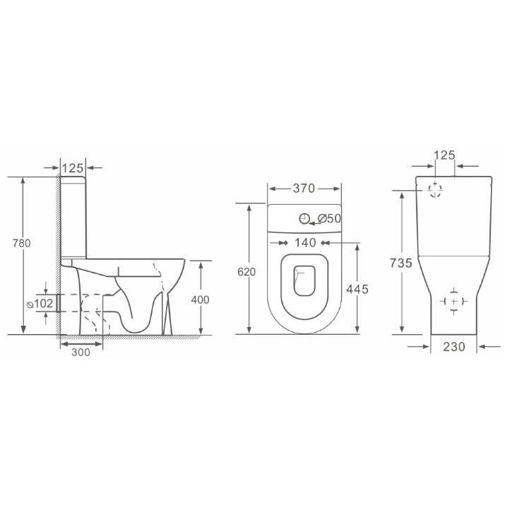 Унитаз Nomi Alto Rimless (117177)