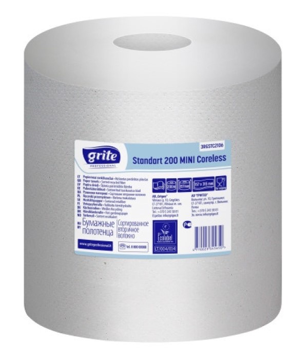 Бумага для диспенсеров Grite Standart 200 Mini Coreless (3RGSTC2106)