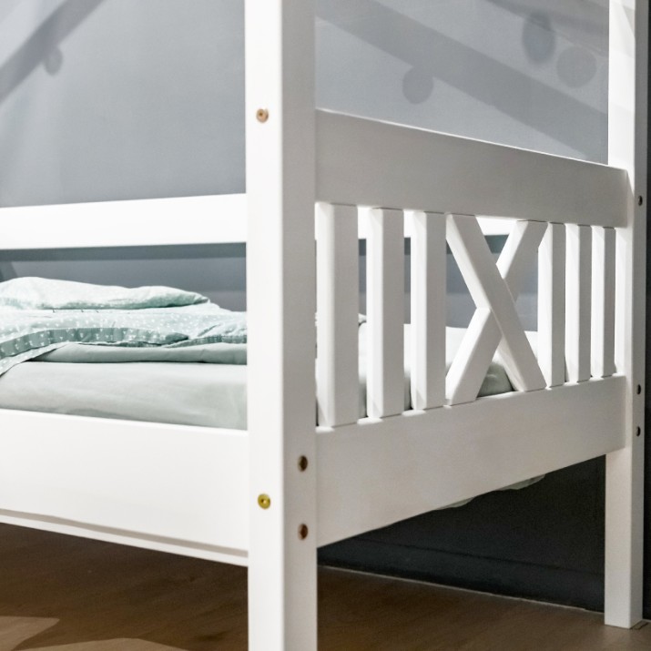 Pat copii MobiCasa Fiona 90x200 White