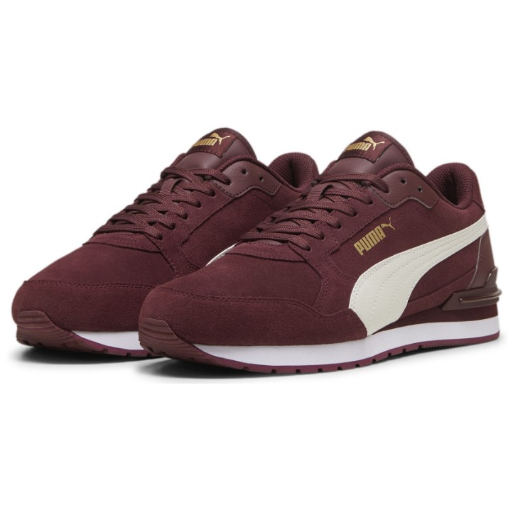 Кроссовки мужские Puma St Runner V4 Sd Aubergine/Vapor Gray/Puma Team Gold/Puma White, s.42.5