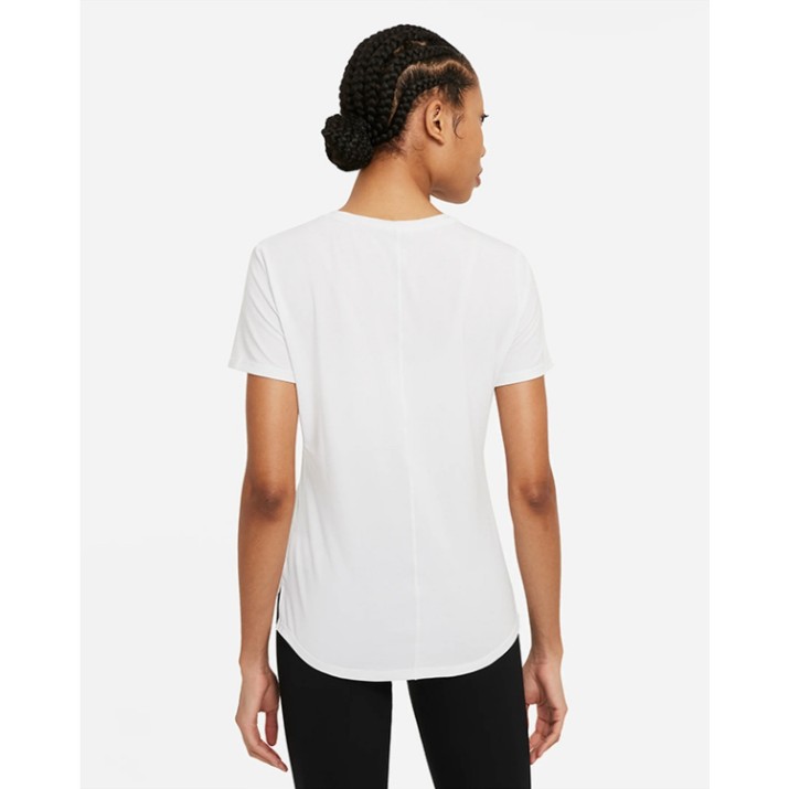 Tricou de dame Nike W Nk One Luxe Df Ss Std Top White/Reflective Silver, s.XS