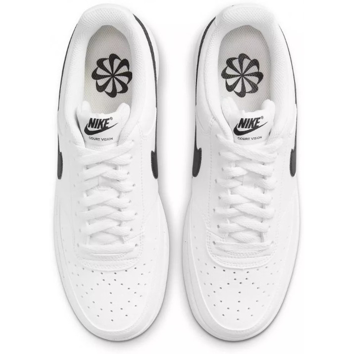 Ghete pentru bărbați Nike Court Vision Low Nn White/Black, s.45.5