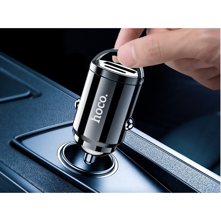 Автомобильная зарядка Hoco DZ7 Mini Gray