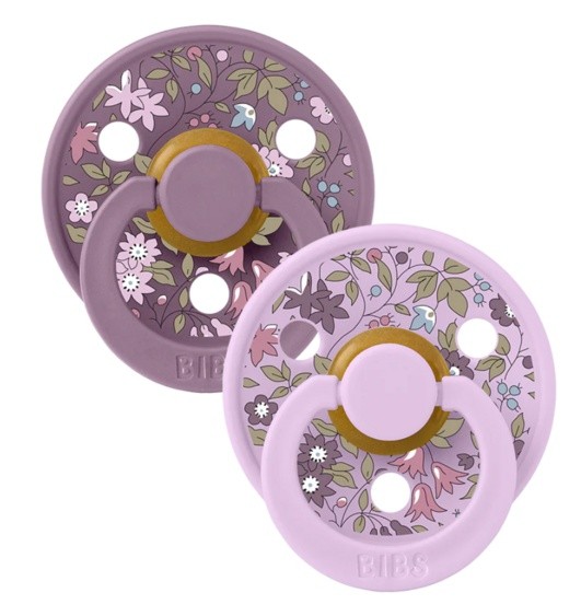 Пустышка BIBS Liberty Colour 2 Pack Chamomile Lawn Violet Sky Mix 6-18months (12012101)
