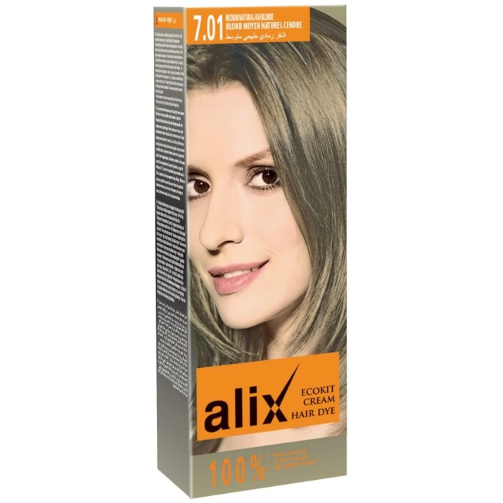 Vopsea pentru păr Alix Ecokit 7.01 50ml