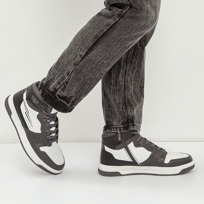 Ботинки мужские Keddo 838150/09-02 Grey/White, s.42