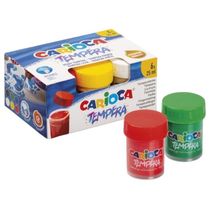 Vopsele de artă Carioca Tempera (52754) 6pcs