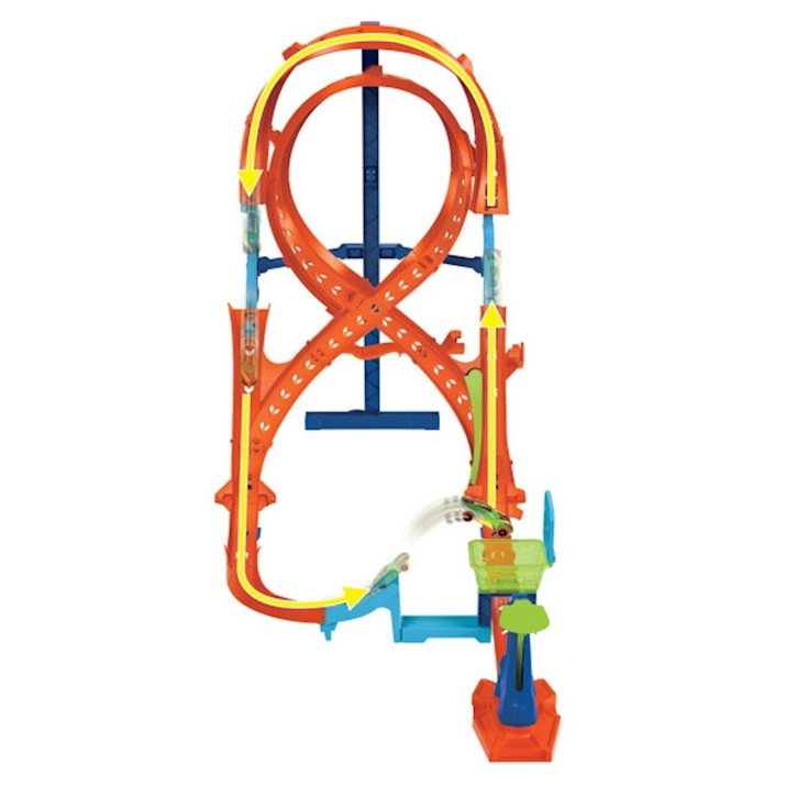 Drumul de joacă pentru copii Hot Wheels Vertical-8 Jump (HMB15)