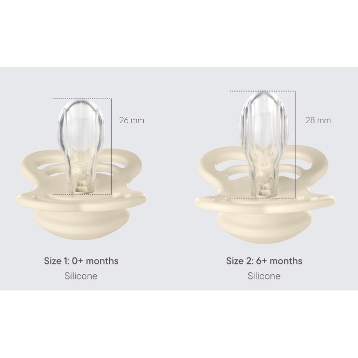 Suzeta BIBS Supreme Silicone 2 Pack - Woodchuck/Blush 6+ months (260337)