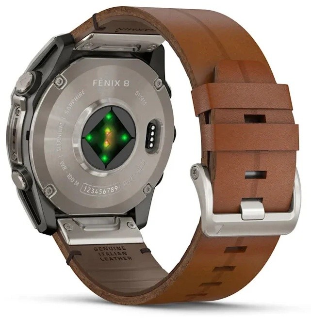 Смарт-часы Garmin fenix 8 AMOLED Sapphire Bare Titanium Black (010-02905-40)