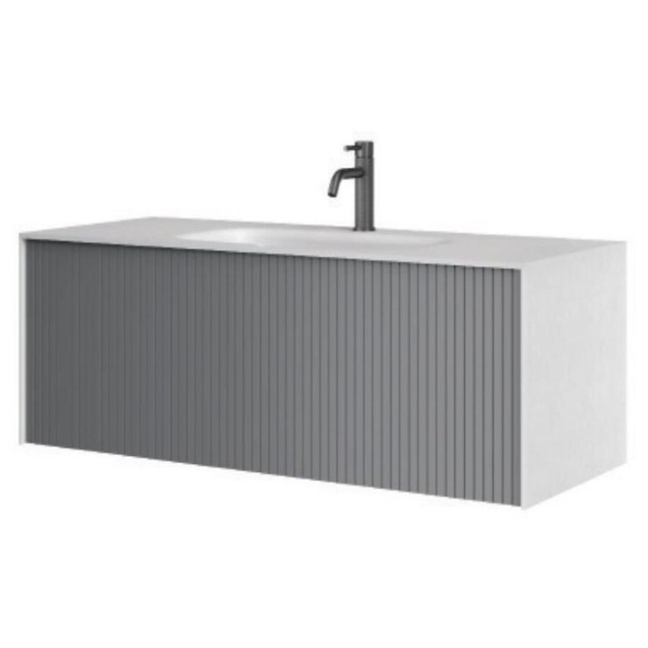 Dulap cu lavoar Orka Cube 80 Grey Matt (2885)