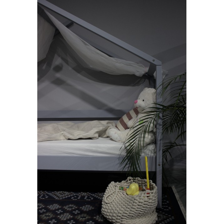 Pat copii MobiCasa Fiona 90x200 Grey