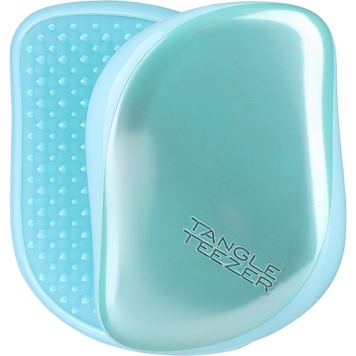 Pieptene pentru par Tangle Teezer Compact Styler Frosted Teal Chrome