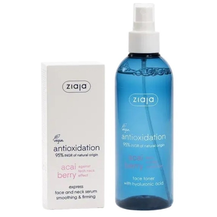 Set Cadou Ziaja Acai Berry Serum 50ml + Acai Berry Toner 200ml