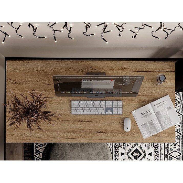 Письменный стол MobiCasa Brevity Loft 67x140 Kraft Gold/Black