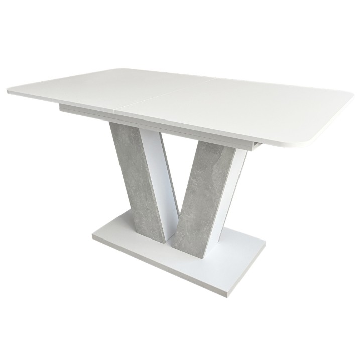 Masă pentru bucătărie MobiCasa Vendi 140/180x80 Atelier/Alb