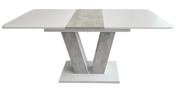 Masă pentru bucătărie MobiCasa Vendi 140/180x80 Atelier/Alb